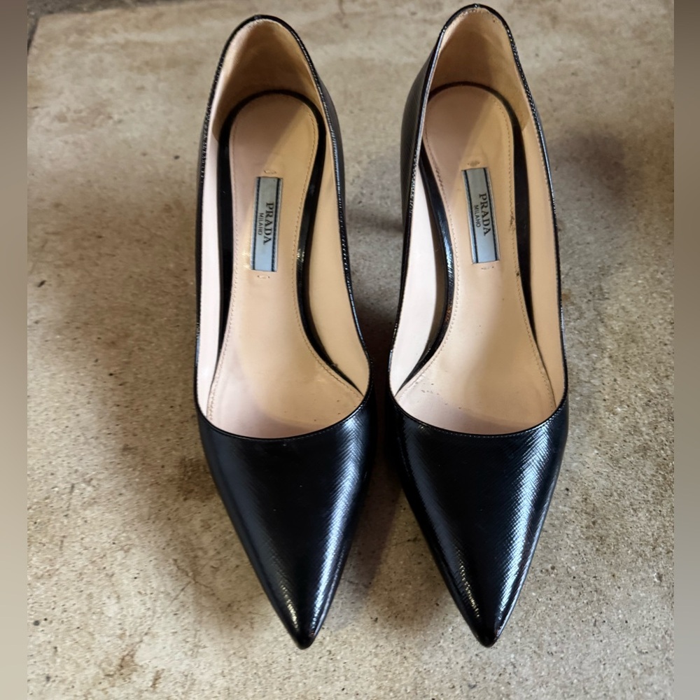 Prada Black Pointed Toe Pump - image 6